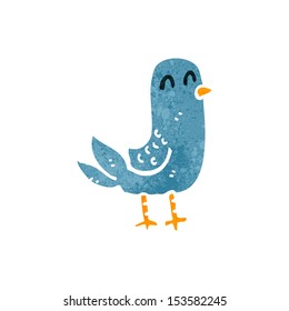 retro cartoon bird