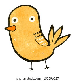 retro cartoon bird