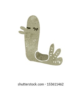 pájaro de dibujos animados retro