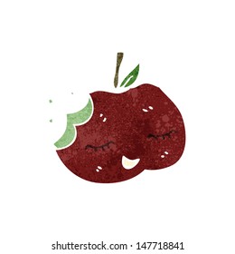 Retro-Cartoon-Bittapfel