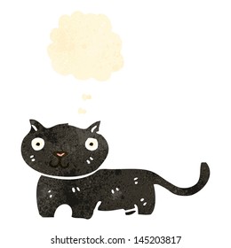 retro cartoon black cat