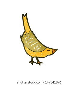 retro cartoon bobbing bird