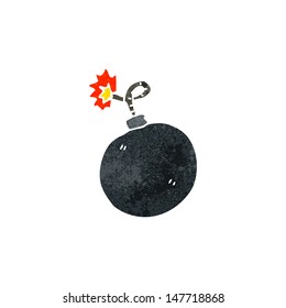 bomba de dibujos animados retro