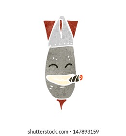 bomba de dibujos animados retro