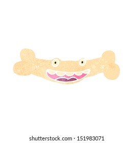 retro cartoon bone