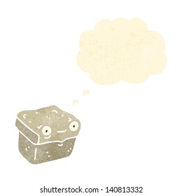 personaje de caja de dibujos animados retro