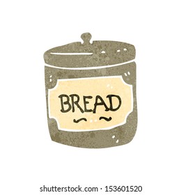 retro cartoon bread tin