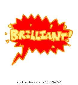 retro cartoon brilliant comic book shout
