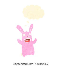 conejo de conejo de dibujos animados retro