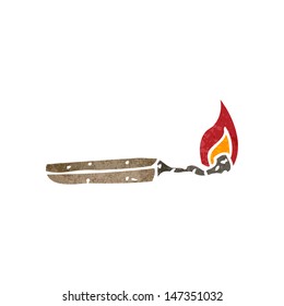 partido de quema de dibujos animados retro
