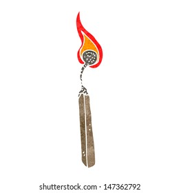 partido de quema de dibujos animados retro