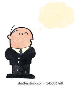 retro cartoon businessman