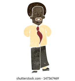 retro cartoon businessman