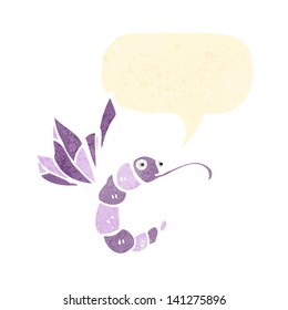mariposa de dibujos retro