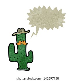 cactos de desenho animado retrô