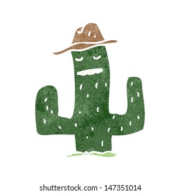 retro cartoon cactus