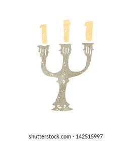 retro cartoon candlestick