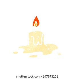 retro cartoon candlestick
