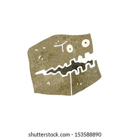 Retro Cartoon Cardboard Box Monster Stock Vector (Royalty Free