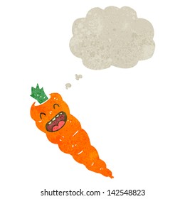 retro cartoon carrot