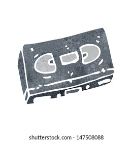 retro cartoon cassette tape