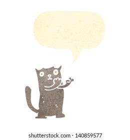 retro cartoon cat
