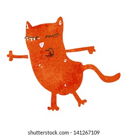 gato retro de dibujos animados