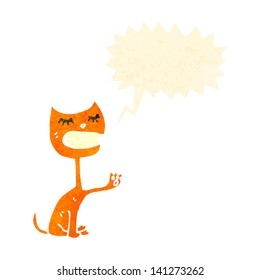 retro cartoon cat