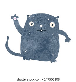 gato retro de dibujos animados