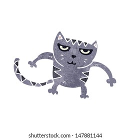 gato retro de dibujos animados