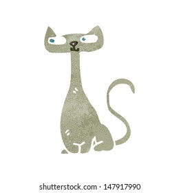 gato retrô dos desenhos animados