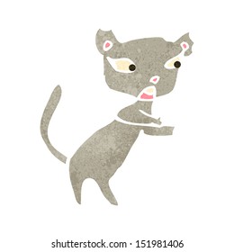 gato retro de dibujos animados