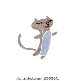 gato retro de dibujos animados