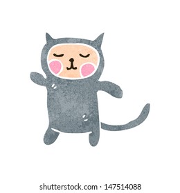retro cartoon cat costume