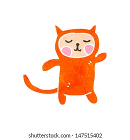 retro cartoon cat costume