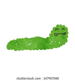 retro cartoon caterpillar