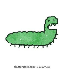 retro cartoon caterpillar