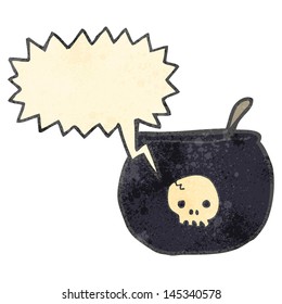 retro cartoon cauldron