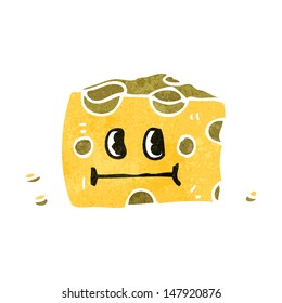 retro cartoon cheese