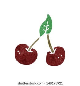 retro cartoon cherry