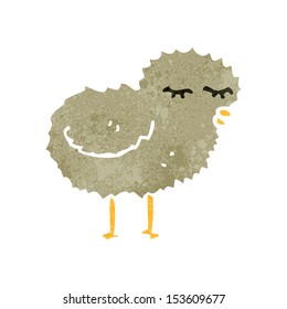 polluelo de dibujos animados retro