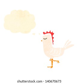 retro cartoon chicken