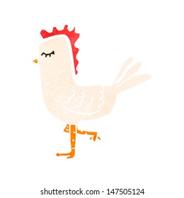 retro cartoon chicken