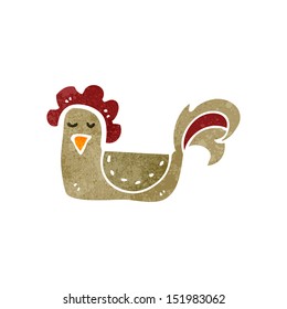 retro cartoon chicken