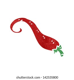 retro cartoon chili pepper