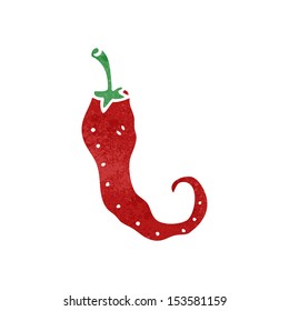 retro cartoon chili pepper
