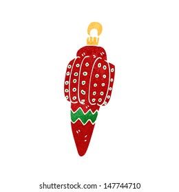 retro cartoon christmas decoration