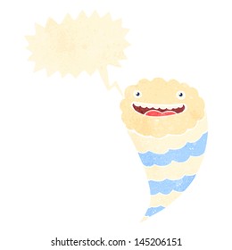 retro cartoon cloud character
