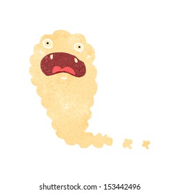 retro cartoon cloud ghost