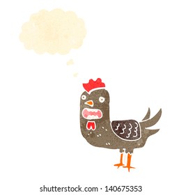 retro cartoon cockerel